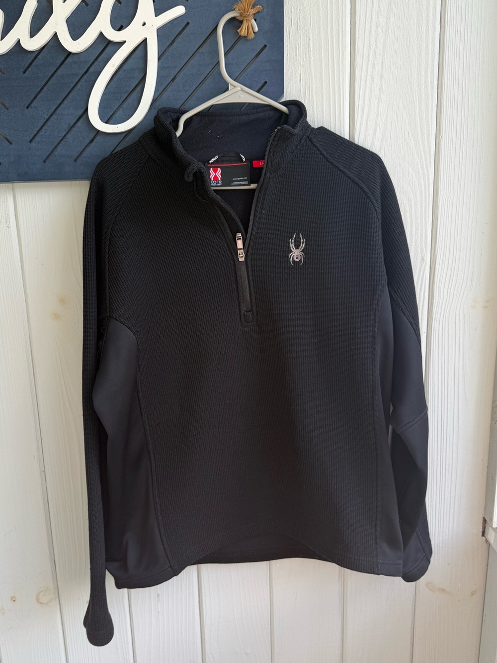 Spyder Men’s Black Half-Zip Performance Pullover